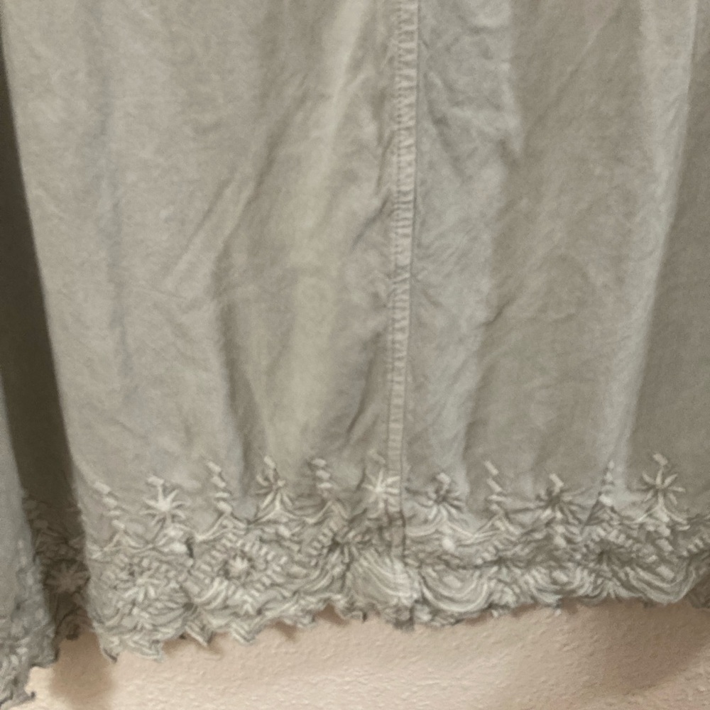 Solitaire Women’s blouse Elegant Gray embroidered  1x - Picture 9 of 16